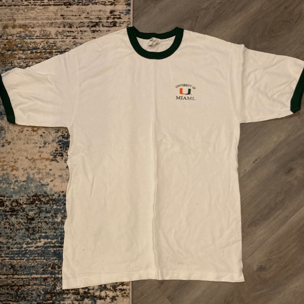THE U VINTAGE UNIVERSITY OF MIAMI T-SHIRT